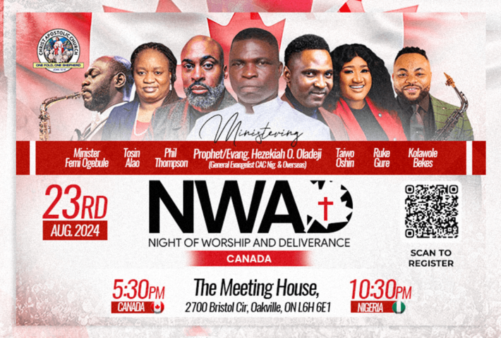 Night of Worship and Deliverance Canada