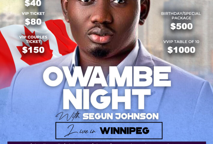 SEGUN JOHNSON LIVE IN WINNIPEG